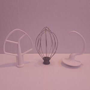 KitchenAid 3-Piece Attachment Set - Fits 5 Qt Narrow Bowl-Lift K5SS KSM5 K5-A